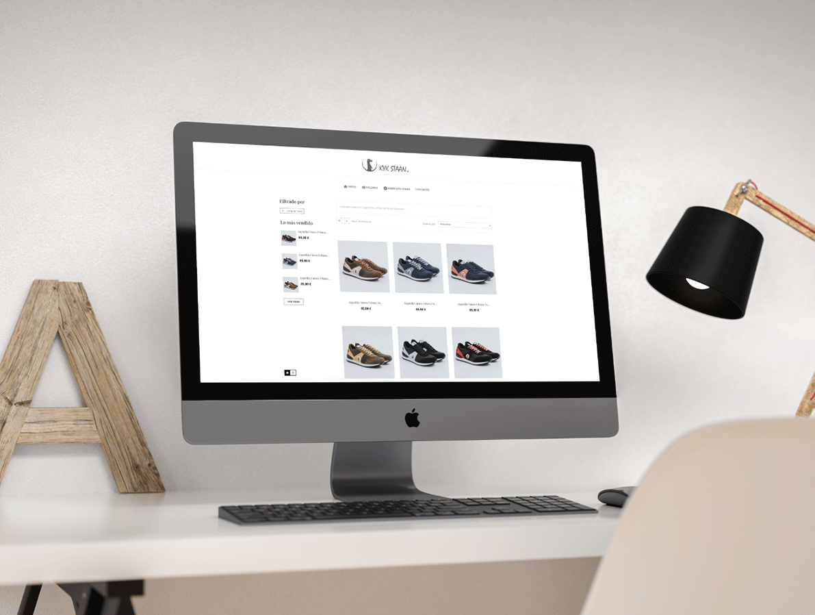 diseño web ecommerce Zapatillas deportivas Kykstaan
